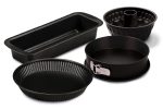 set 4 moldes repostería c/ caja para regalo "guardini"