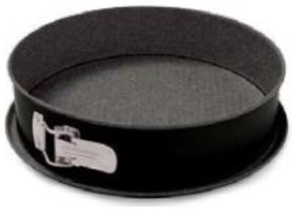 molde desmontable doble fondo 26cm. "black stone guardini"