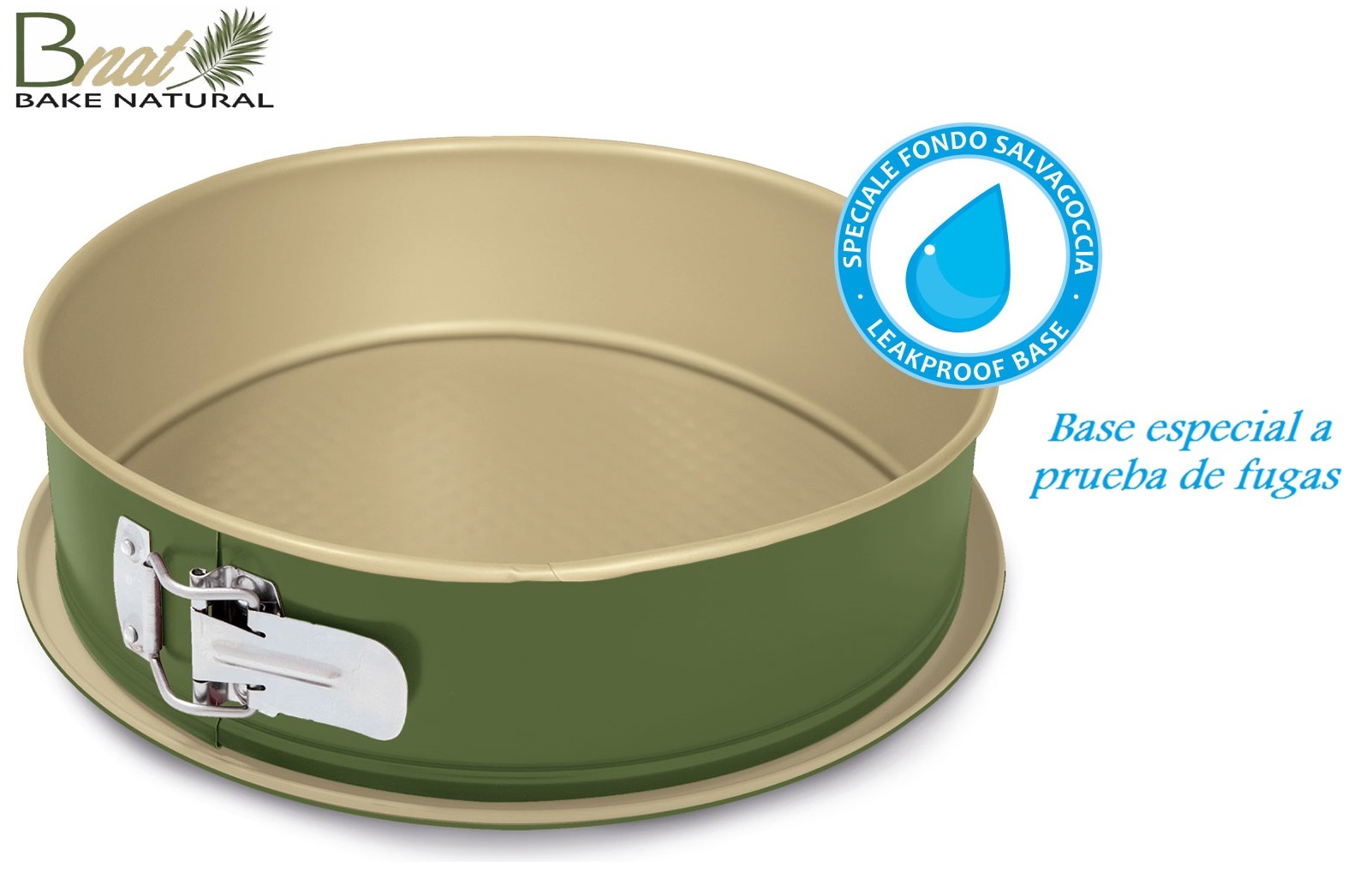 molde desmontable base a prueba de fugas 24cm. "b nat guardini" molde desmontable base a prueba de fugas 24cm. "b nat guardini"