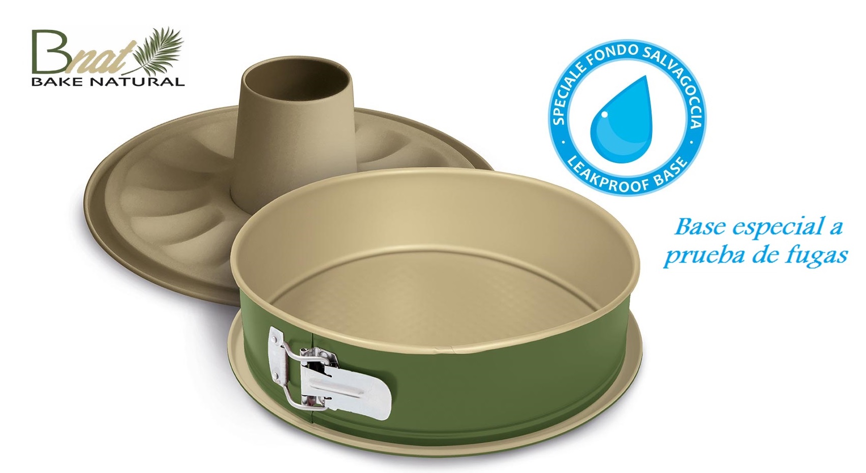 molde desmontable c/cono base a prueba de fugas 24 26cm. «b nat guardini» molde desmontable c/cono base a prueba de fugas 24 26cm. «b nat guardini»