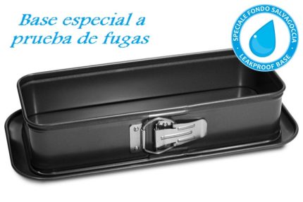 molde cuadrado rectangular 30x11 cm «guardini»