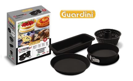 set 4 moldes repostería c/ caja para regalo "guardini"