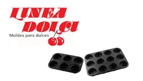 molde queque muffins (6x1 12x1) "linea dolci" molde queque muffins (6x1 12x1) "linea dolci"