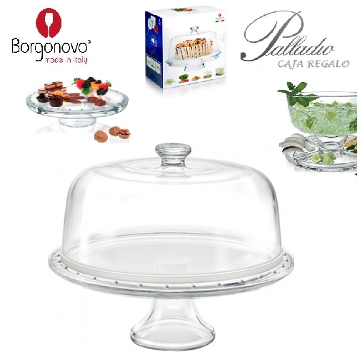 plato torta c/base, cúpula palladio 4 en 1 «borgonovo» plato torta c/base, cúpula palladio 4 en 1 «borgonovo»