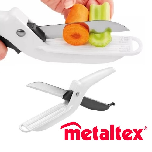 cortador de verduras tipo tijera "metaltex" cortador de verduras tipo tijera "metaltex"