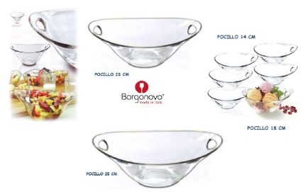 pocillo bowl practica vidrio "borgonovo"