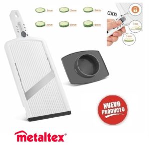 corta verduras practica mandolina slice six "metaltex"