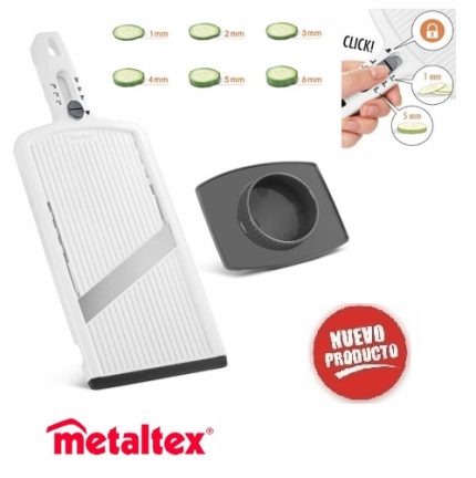 corta verduras practica mandolina slice six "metaltex"