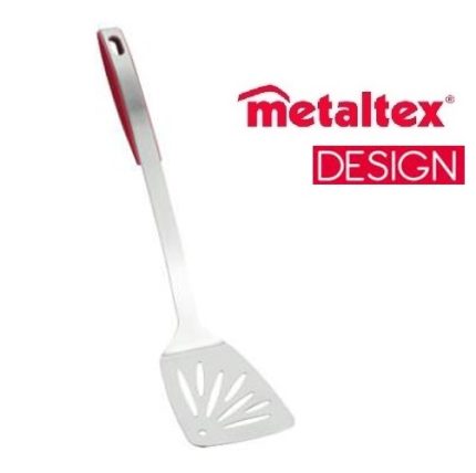 espátula ranurada acero inox "design metaltex"