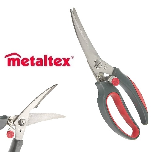 tijera pollo c/seguro mango soft touch acero inox "metaltex" tijera pollo c/seguro mango soft touch acero inox "metaltex"