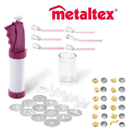 embolo decorador y galletero bisquick kit 2 en 1 "metaltex"