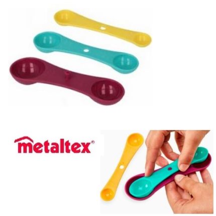 juego 3 cucharas medidoras "metaltex"