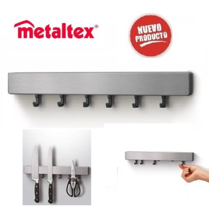 barra magnética metallika acero inox. "metaltex"