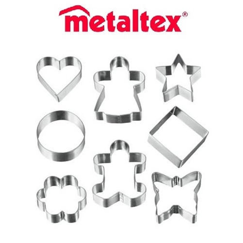 juego 4 cortadores plástico de galleta corazón "metaltex" juego 4 cortadores plástico de galleta corazón "metaltex"