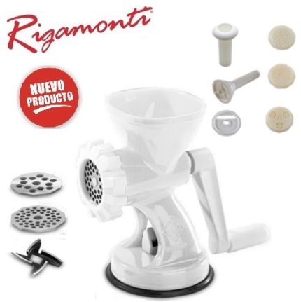 picadora de carne con accesorios "rigamonti"