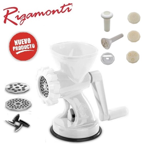 picadora de carne con accesorios "rigamonti" picadora de carne con accesorios "rigamonti"
