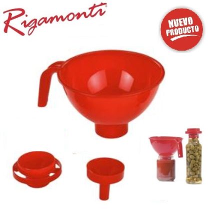 embudo con boquilla regulable "rigamonti"