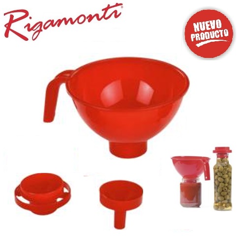 embudo con boquilla regulable "rigamonti" embudo con boquilla regulable "rigamonti"