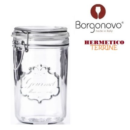 frasco vidrio hermetico terrine 750 cc. "borgonovo"