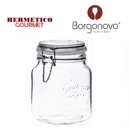 frasco vidrio hermético 1000 cc "borgonovo"