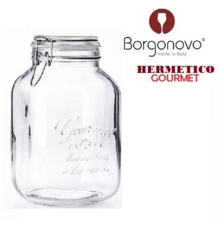 frasco vidrio hermético gourmet 3100 cc "borgonovo"
