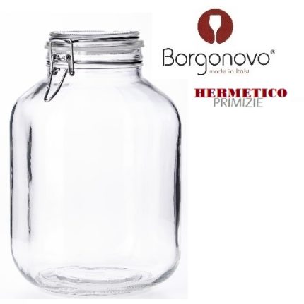 frasco vidrio hermético primizie 4250 cc "borgonovo"