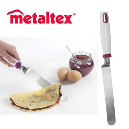 espatula ancha angulada 34 cm. acero inox "metaltex"