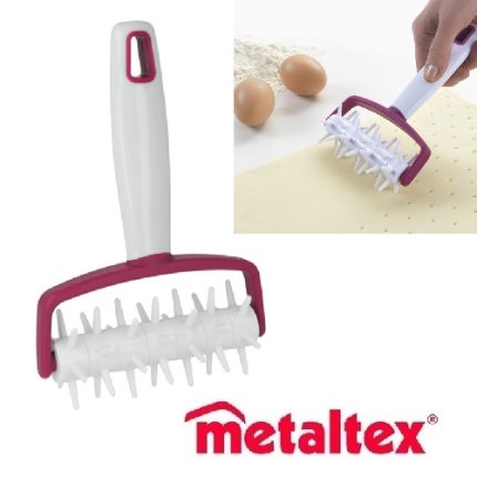rodillo perforador de masa 18 cm. "metaltex"