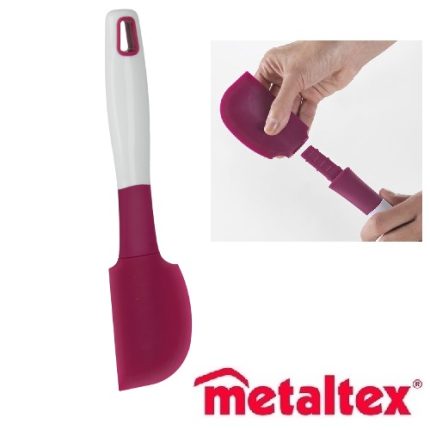 espátula repostera 19 cm. silicona profesional "metaltex"