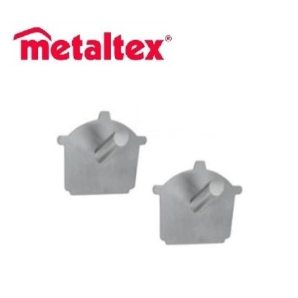 set 2 perchas adhesivas "metaltex"