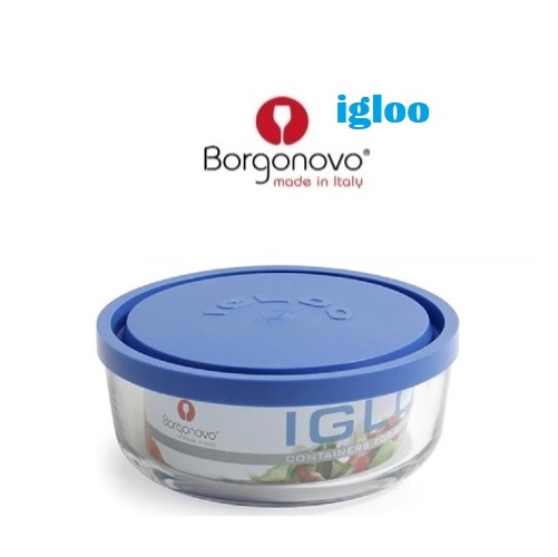 recipiente vidrio con tapa azul linea igloo 1470 cc "borgonovo" recipiente vidrio con tapa azul linea igloo 1470 cc "borgonovo"