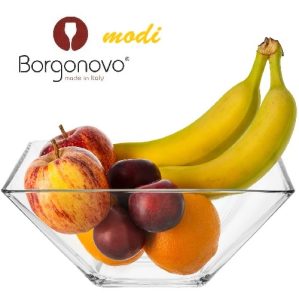 frutera vidrio 25 cm. caja regalo linea modi "borgonovo"