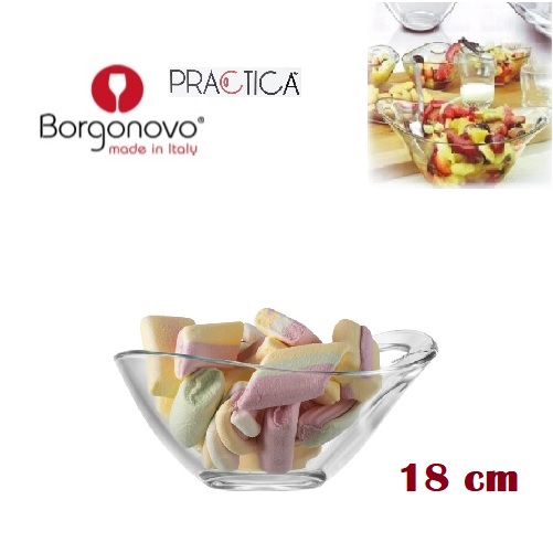 pocillo ovalado practica vidrio 18 cm. "borgonovo" pocillo ovalado practica vidrio 18 cm. "borgonovo"