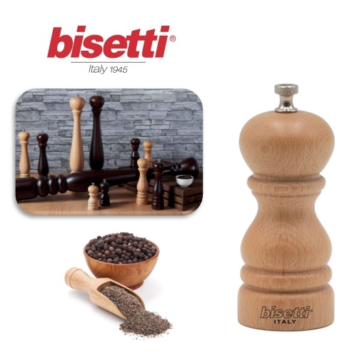 pimentero madera natural 13 cm. línea roma "bisetti" pimentero madera natural 13 cm. línea roma "bisetti"