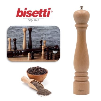 molinillo pimienta madera natural 33 cm. línea roma "bisetti"