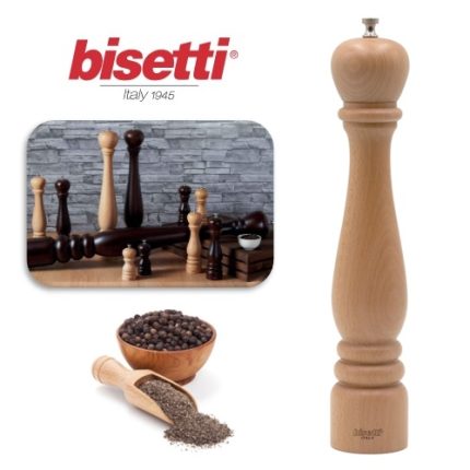 molinillo pimienta madera natural 53 cm. línea roma "bisetti"