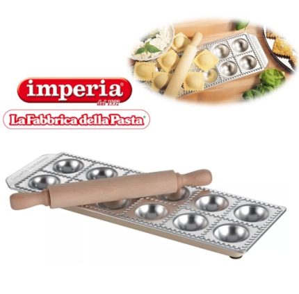 molde manual tradicional 12 raviolis grandes raviolamp "imperia"