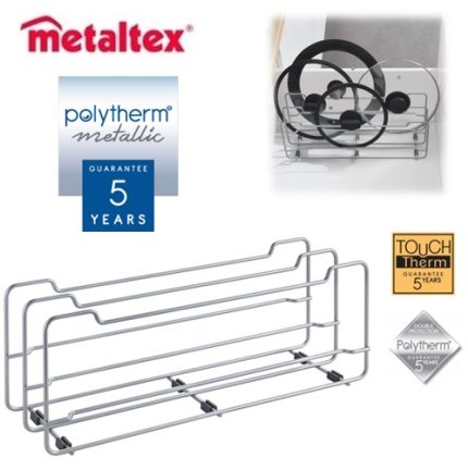 organizador tapas cocina polytherm metallic "metaltex"