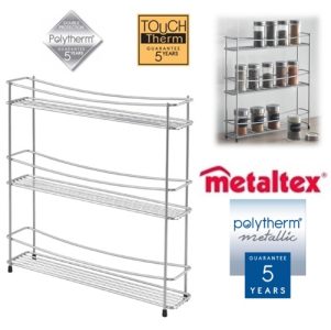 estante especias de varios niveles kumino 3 polytherm metallic "metaltex"