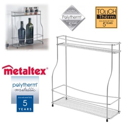 estante especias dos niveles balsamico polytherm metallic "metaltex"