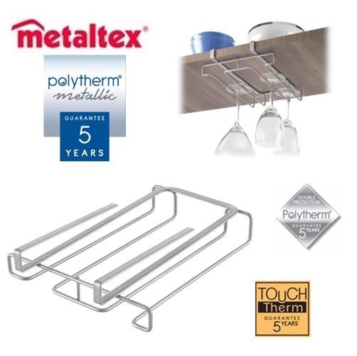porta copas my glass undershelf polytherm metallic "metaltex" porta copas my glass undershelf polytherm metallic "metaltex"