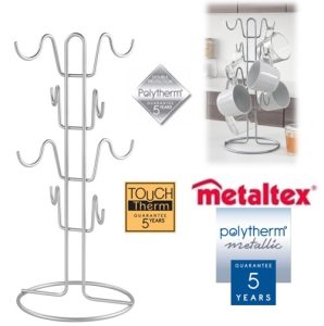 portavasos mug tree polytherm metallic "metaltex"