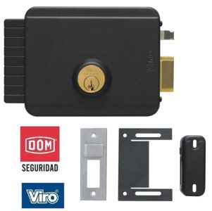 cerradura eléctrica v97 exterior entrada regulable 50 hasta 80 mm "dom viro"